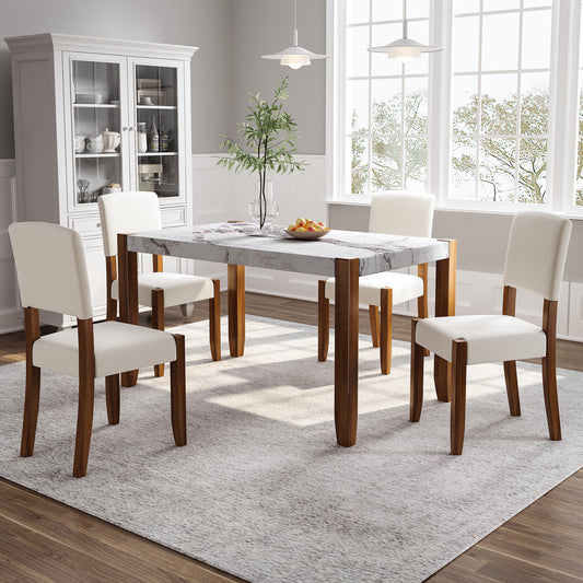 Cleo Modern Marble Dining Set