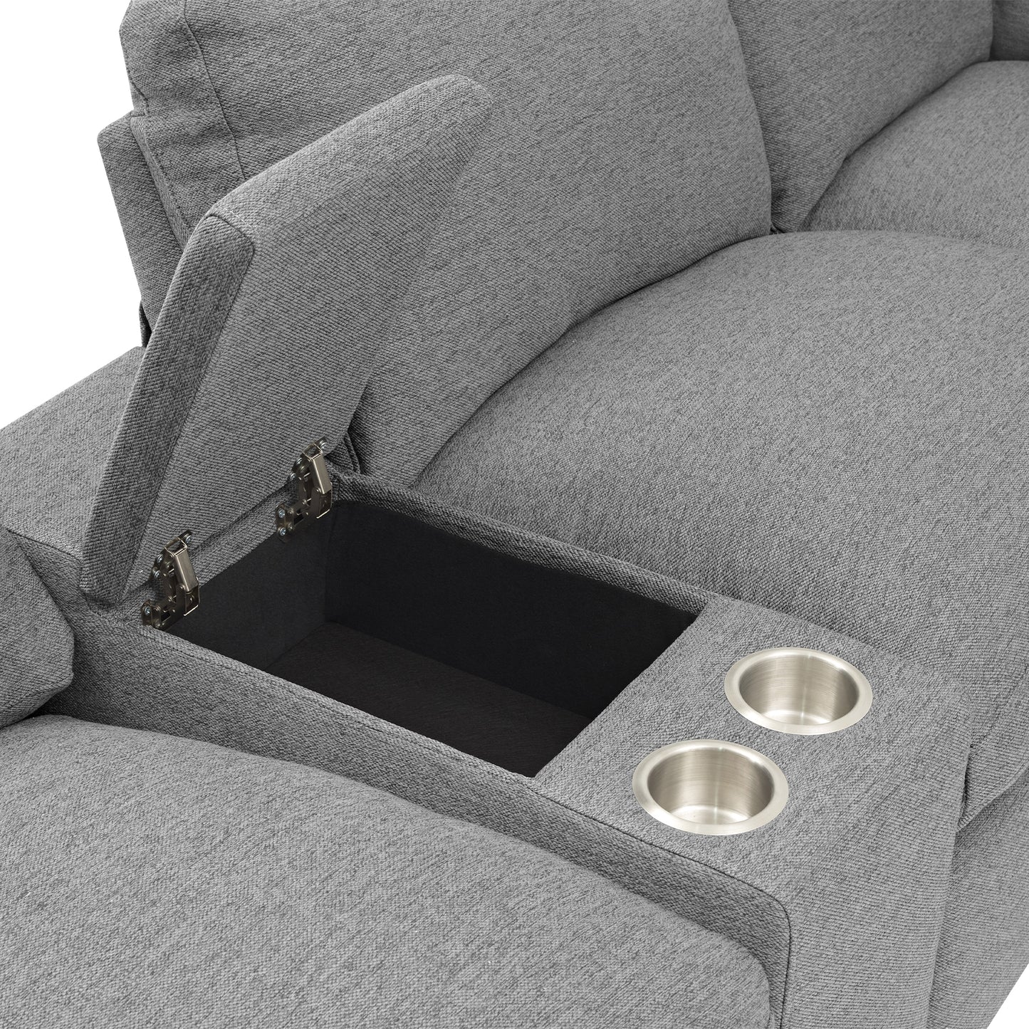 Marcel Contemporary Velvet Recliner Sectional