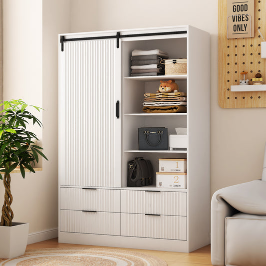 Fremont Contemporary Tall Bedroom Armoire