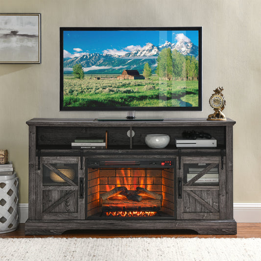 Fitch Modern Electric Fireplace Entertainment Center