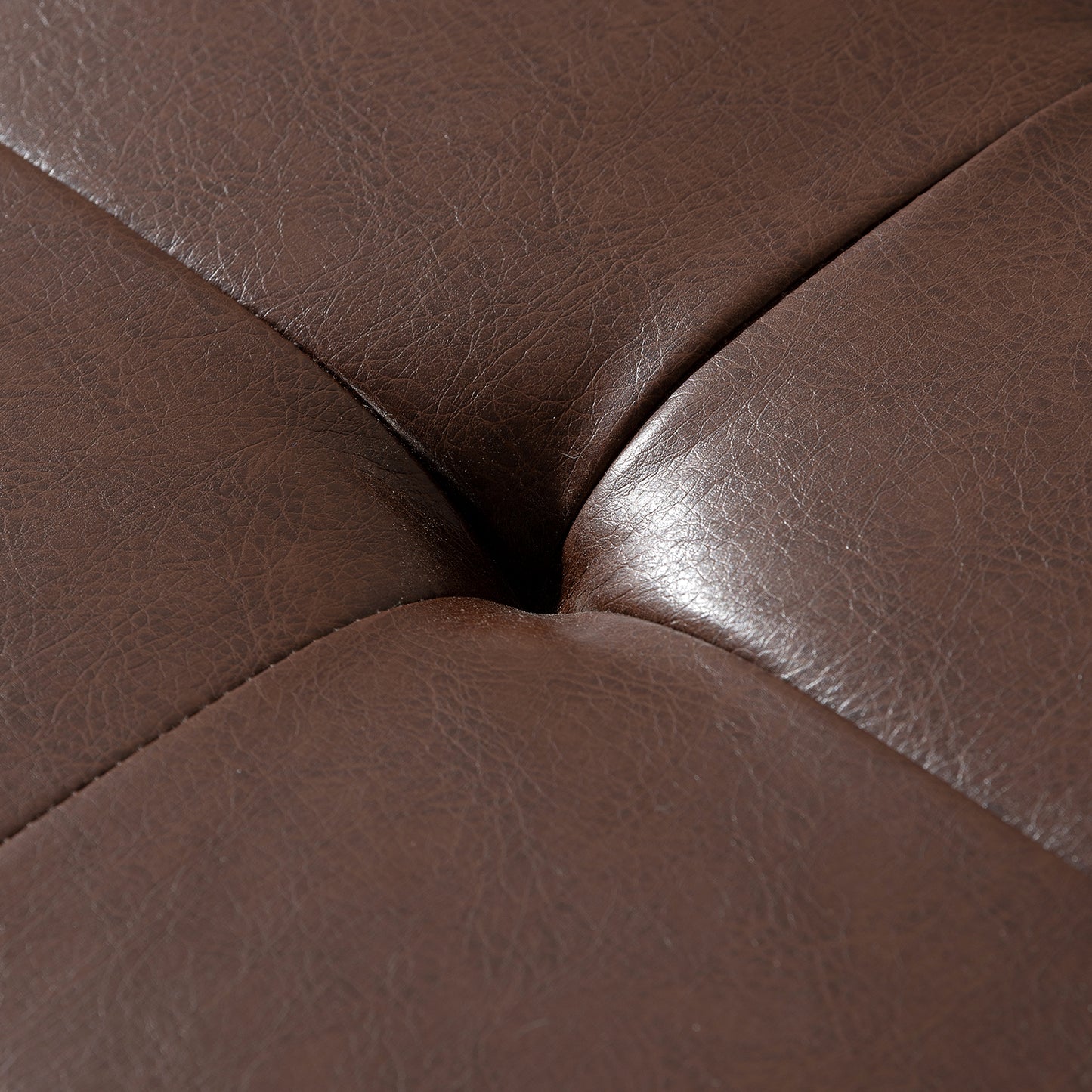 Marites Modern Leather Storage Ottoman