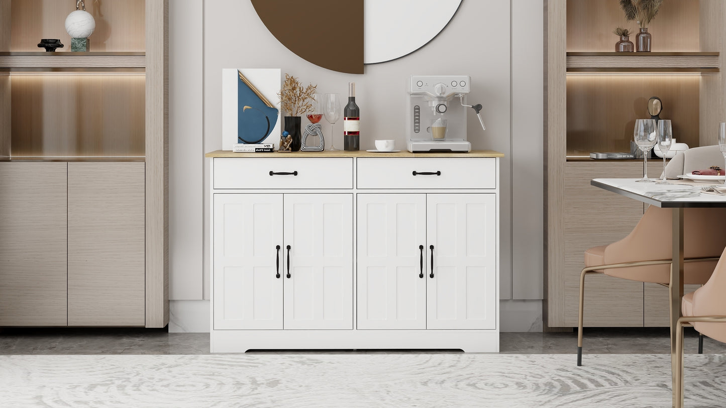 Kingsly Traditional Farmhouse Buffet Cabinet