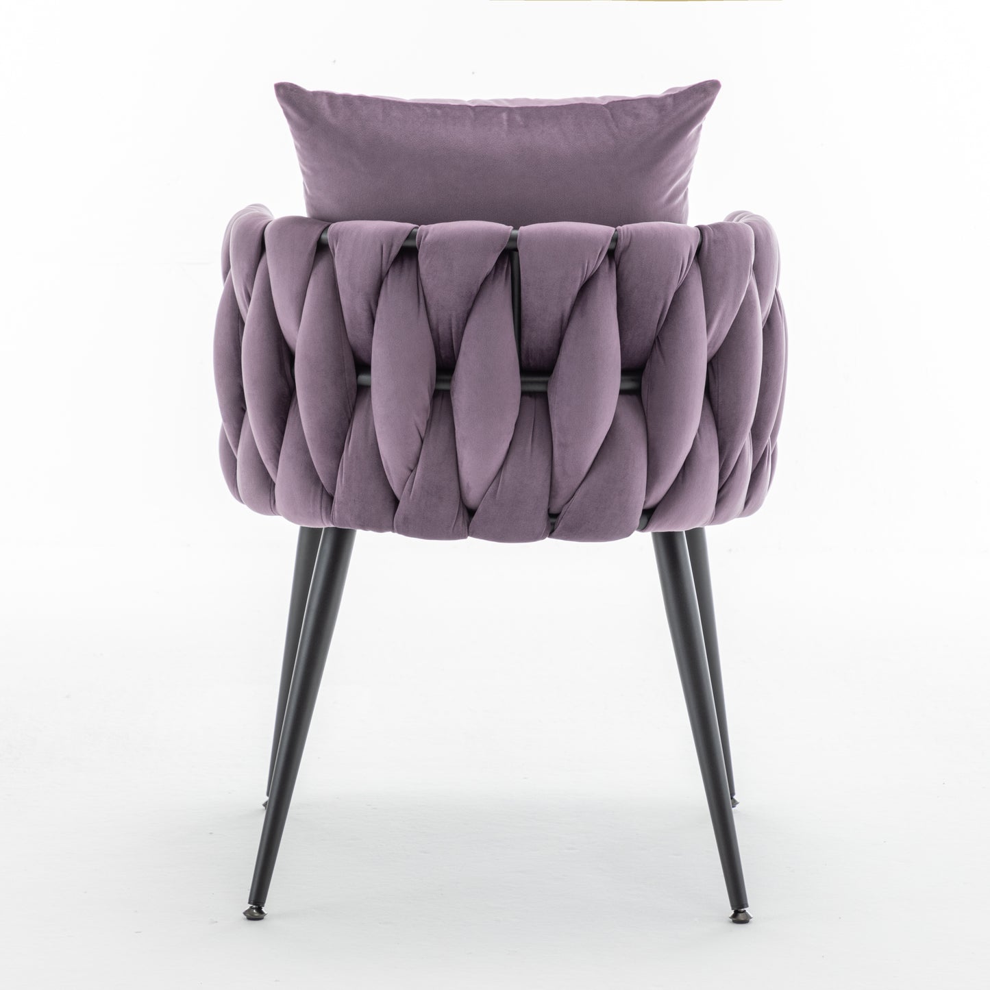 Marites Modern Velvet Weaving Dining Chairs Set