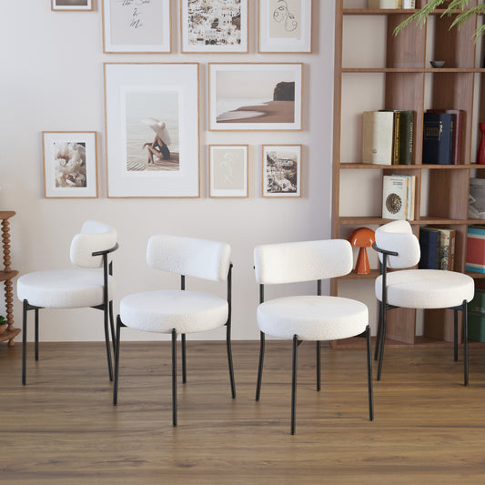 Marcel Modern Boucle Dining Chair Set