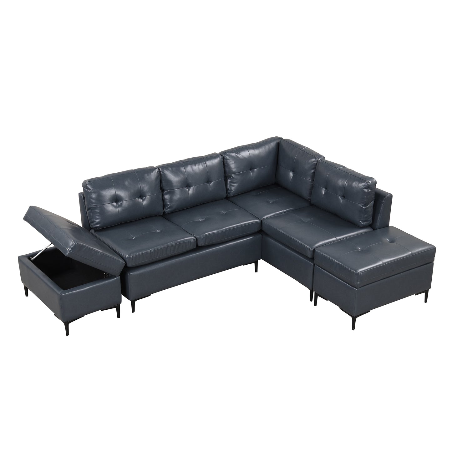 Sonoma Mid-Century L-Shaped Corner Sofa