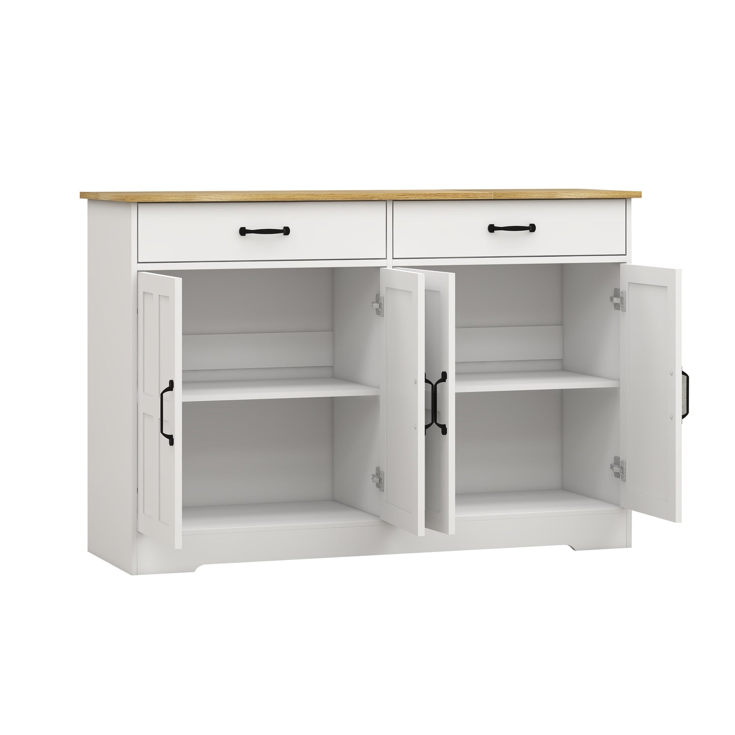 Kingsly Traditional Farmhouse Buffet Cabinet