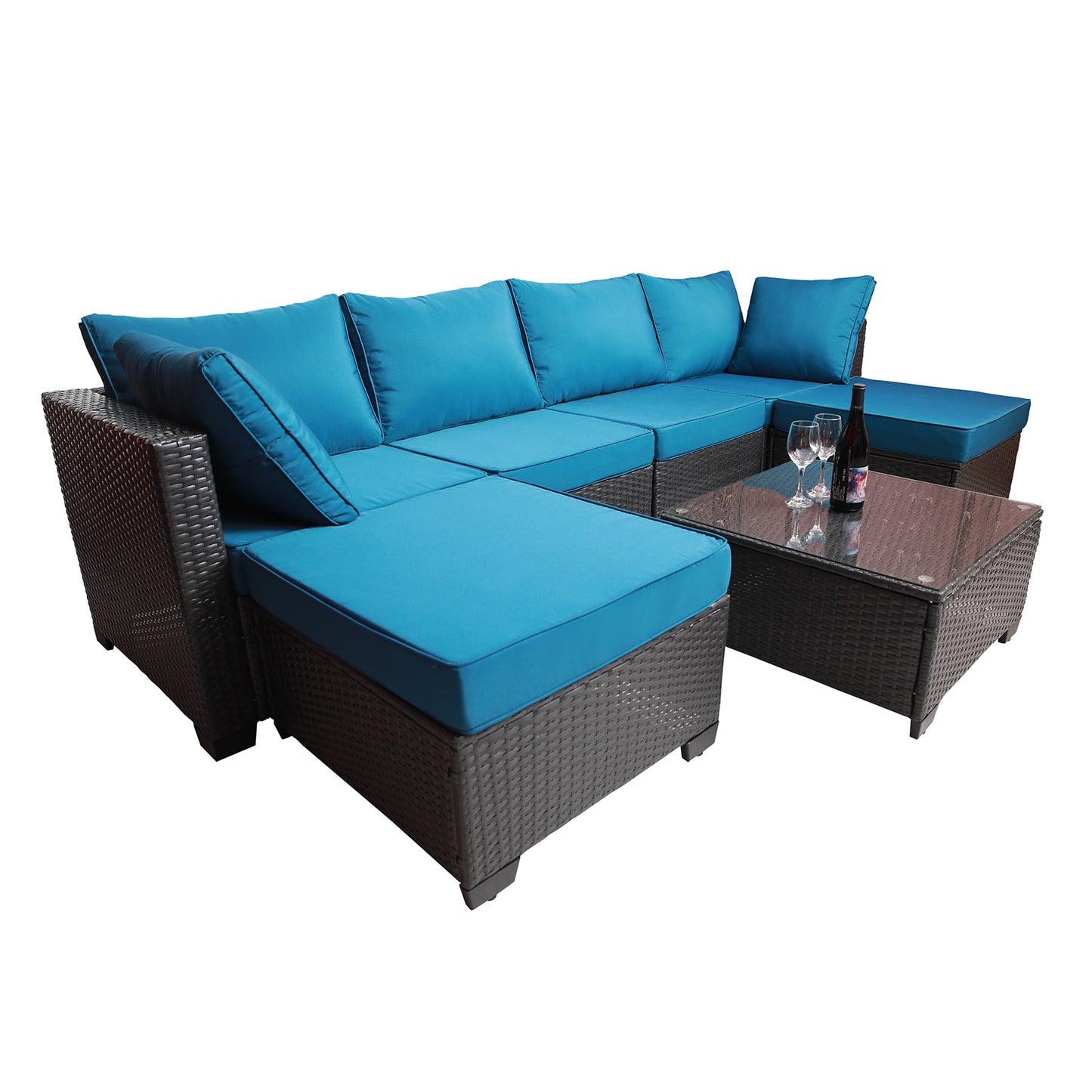 Cleo Modern Rattan Patio Set