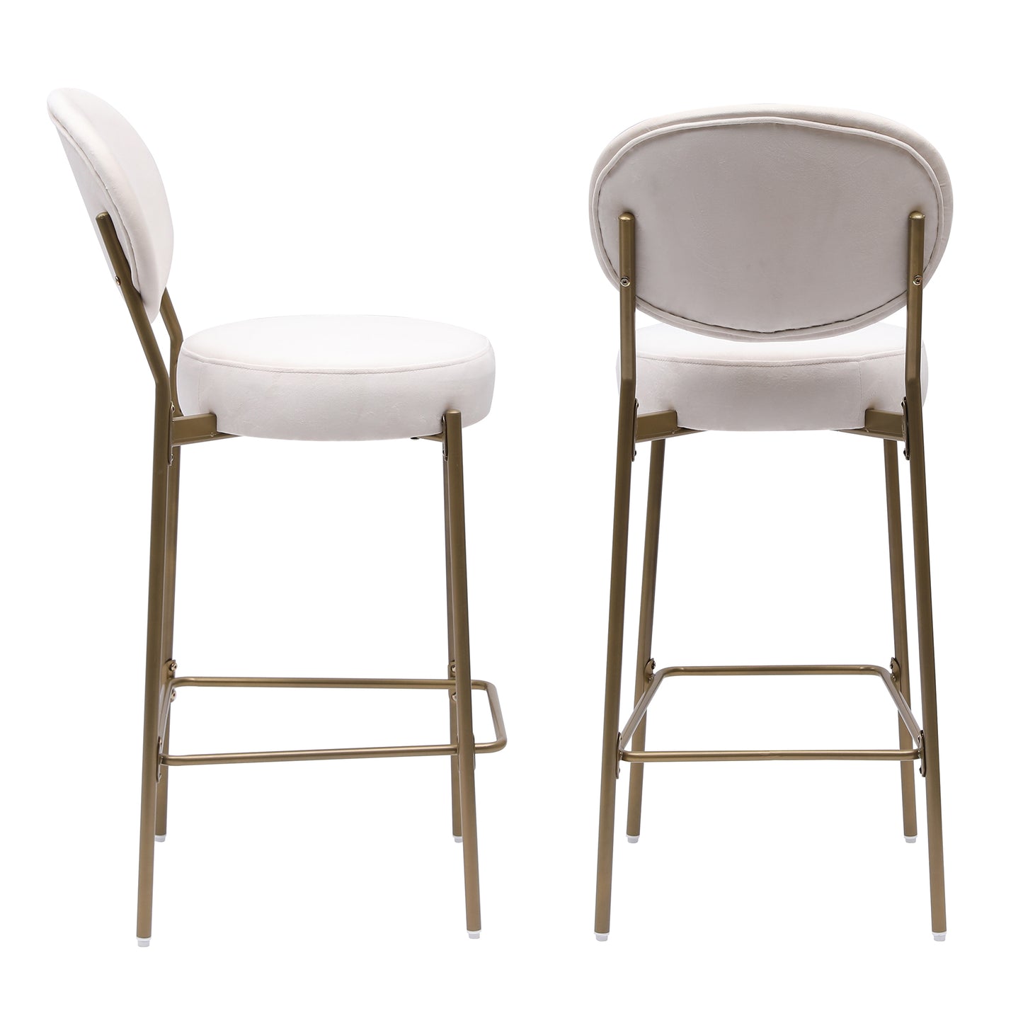 Irvington Modern Upholstered Velvet Stools