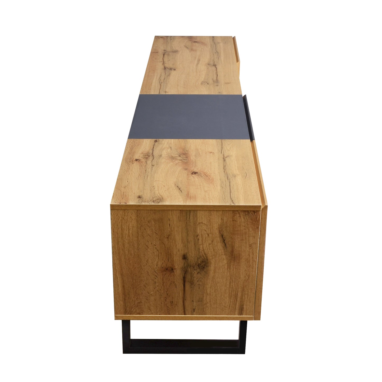 Jiron Modern Open Shelves Media Console
