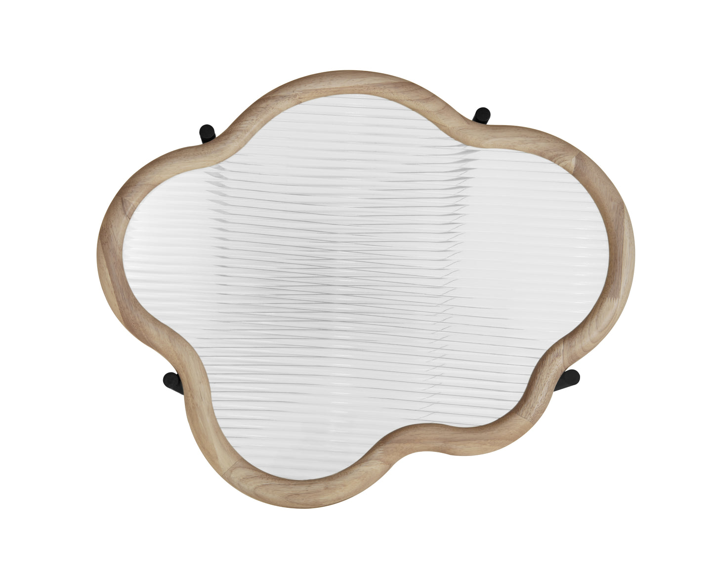 Silverleaf Contemporary Cloud Glass Coffee Table