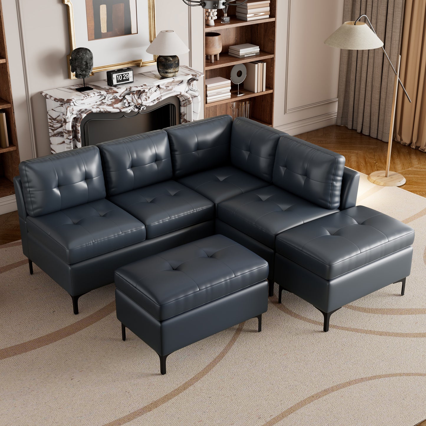 Sonoma Mid-Century L-Shaped Corner Sofa