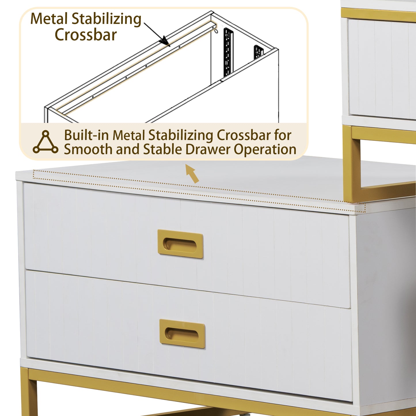 Somerset Modern Movable Vanity Table