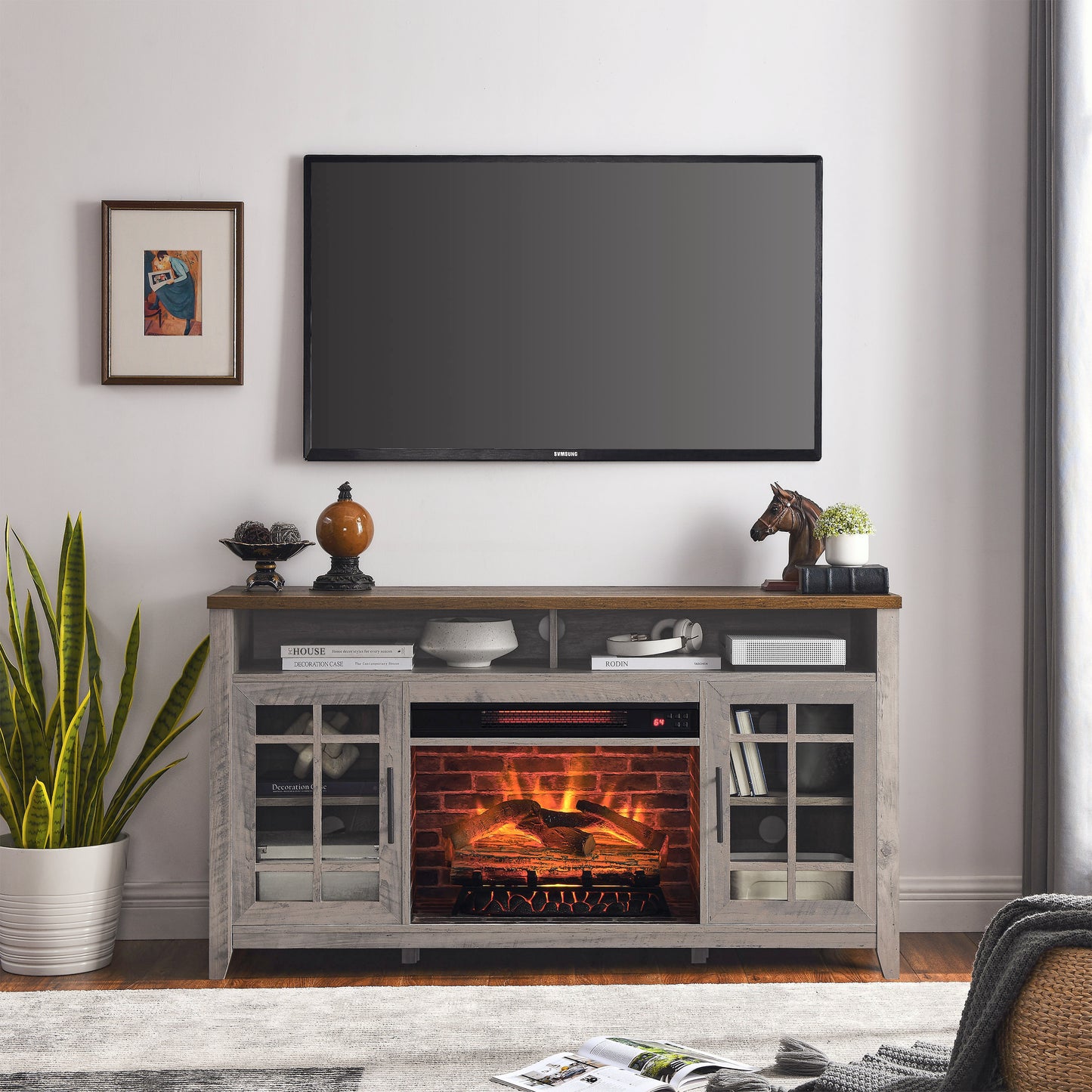 Marites Contemporary Wash Media Console
