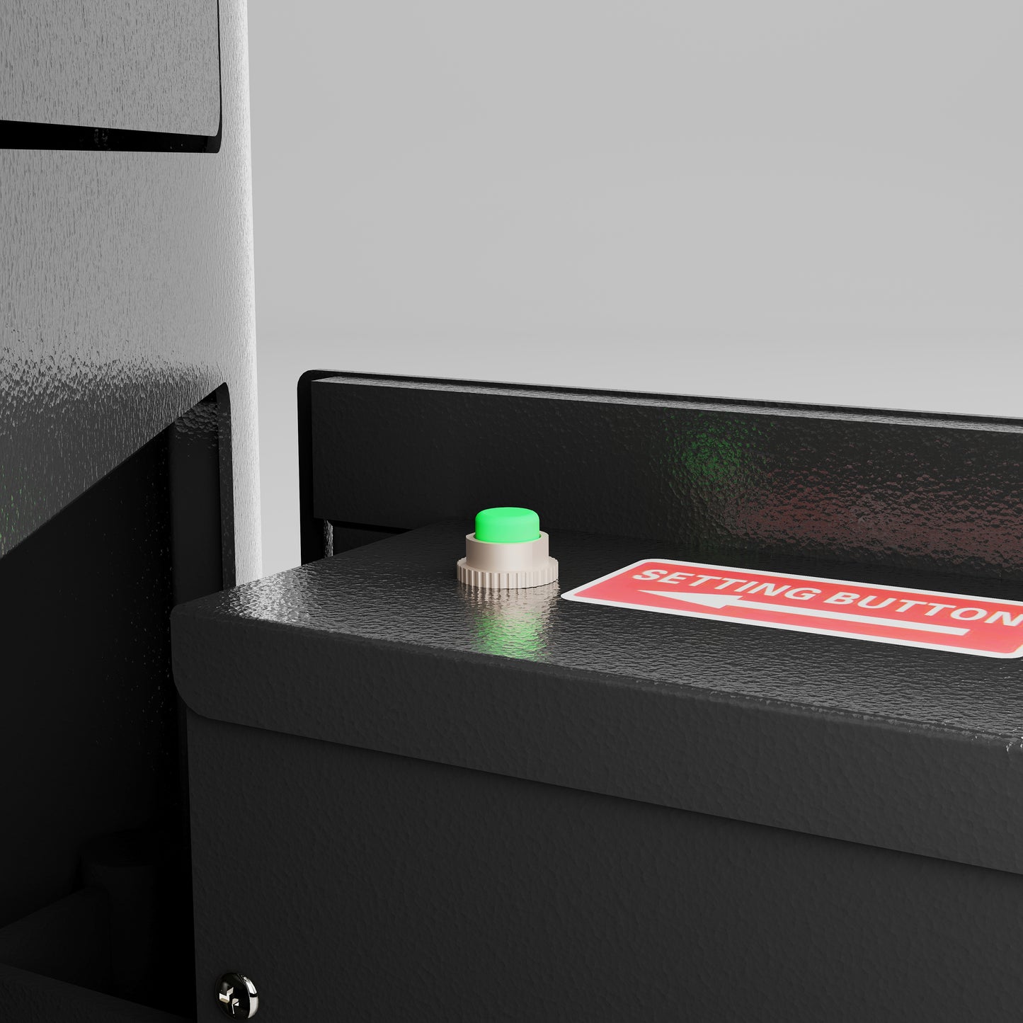 Luz Modern Carbon Steel Safe Box