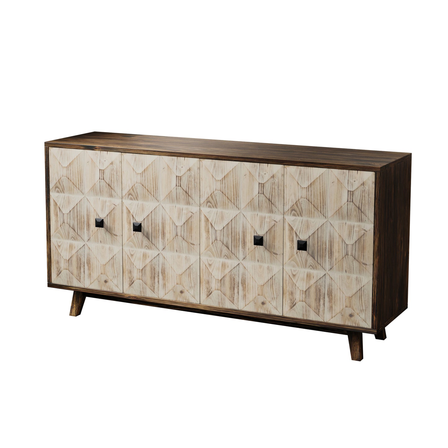 Fitch Mid-Century Storage Sideboard Freestanding Cabinet