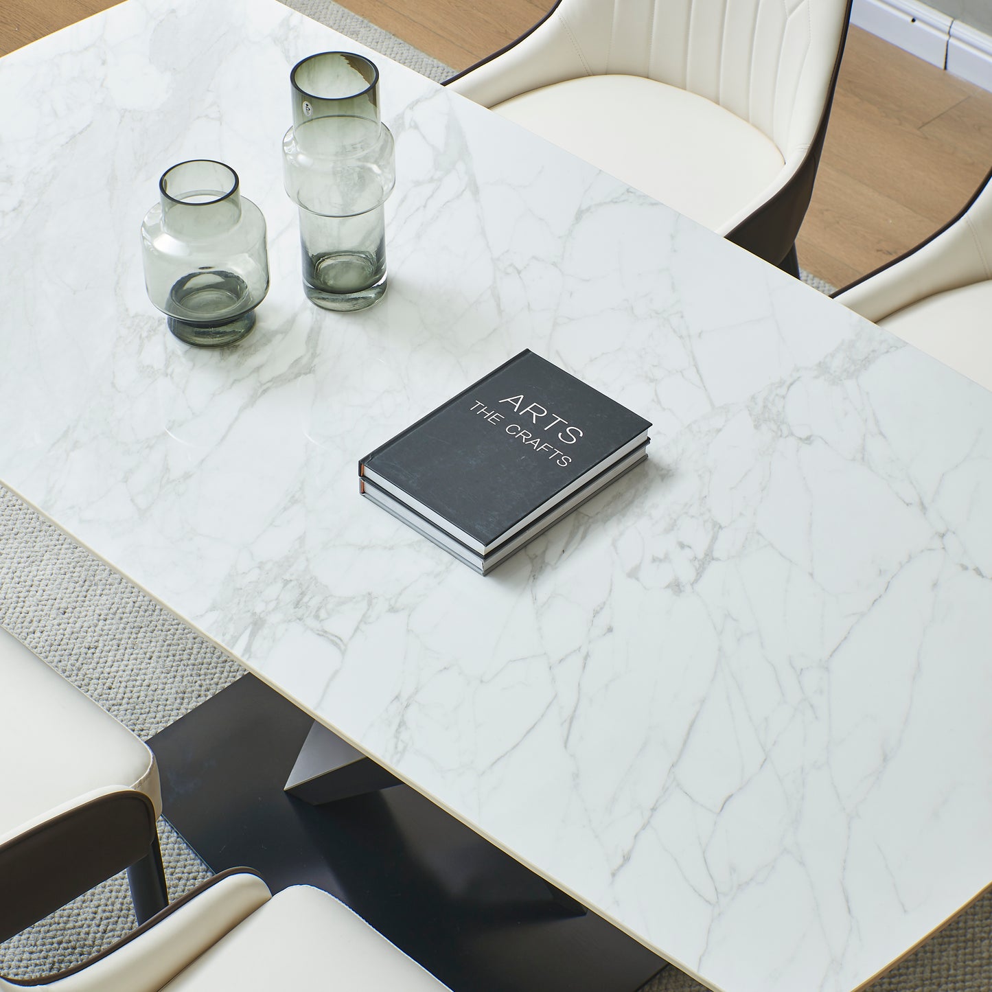 Somerset Modern Aspen Stone Dining Table