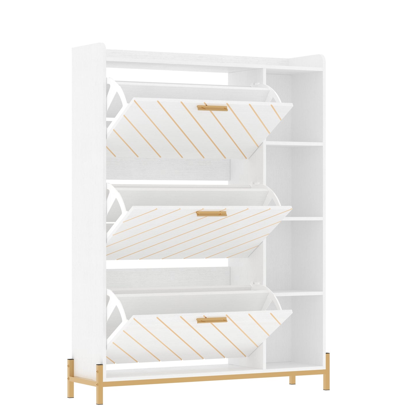 Mission Modern Slim Shoe Storage Cabinet