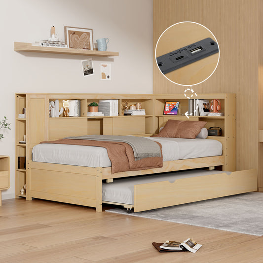 Oakridge Craftsman  Wood Storage Daybed