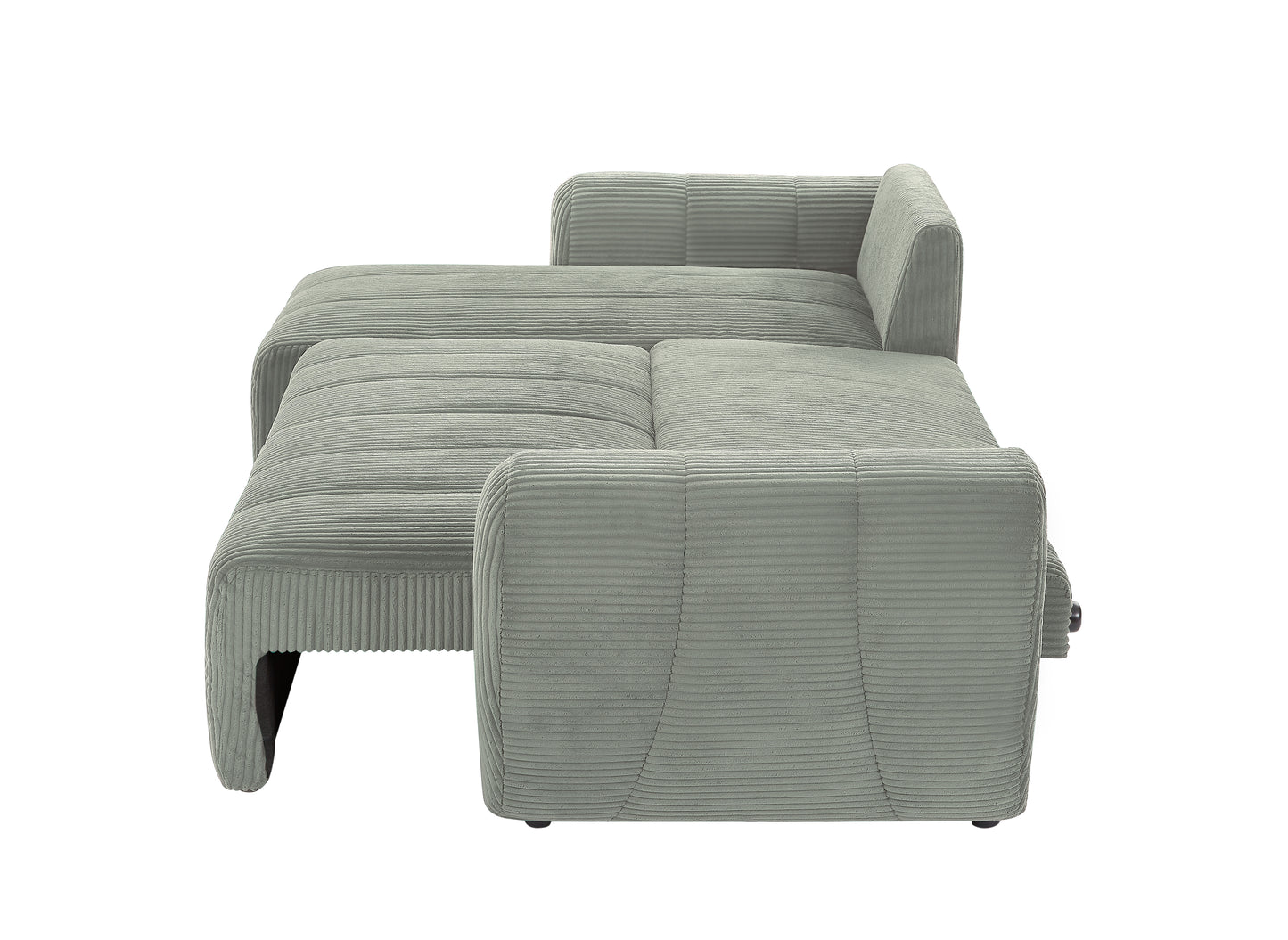 Marcel Mid-Century Convertible L-Shaped Sofa