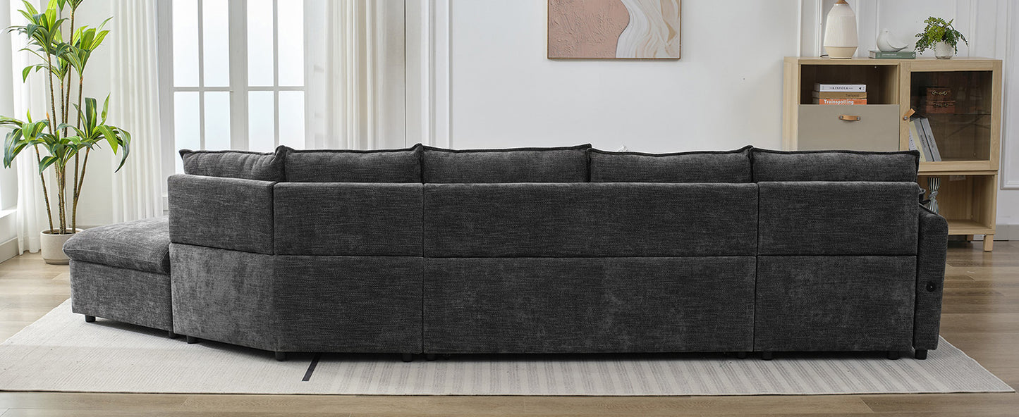 Sonoma Modern Pull-out Couch Sectional