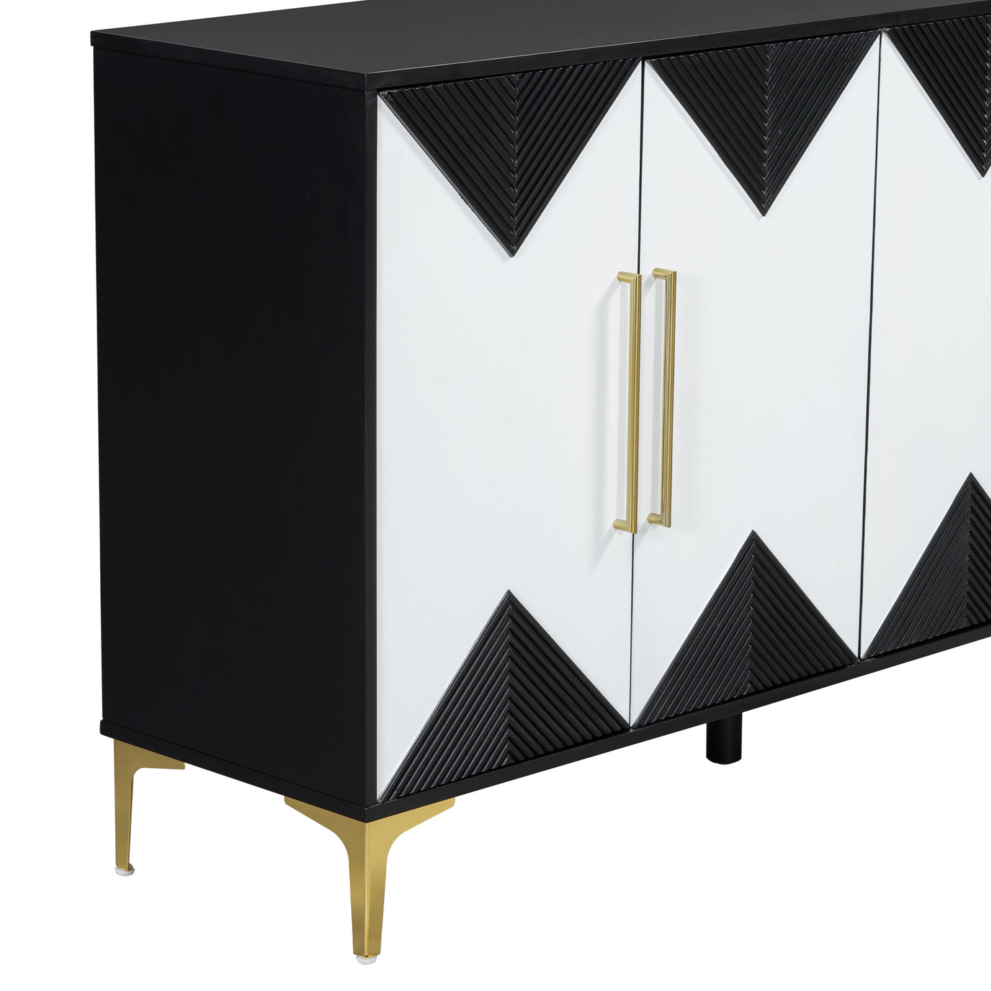 Healdsburg Contemporary U-Style Triangular Pattern Cabinet