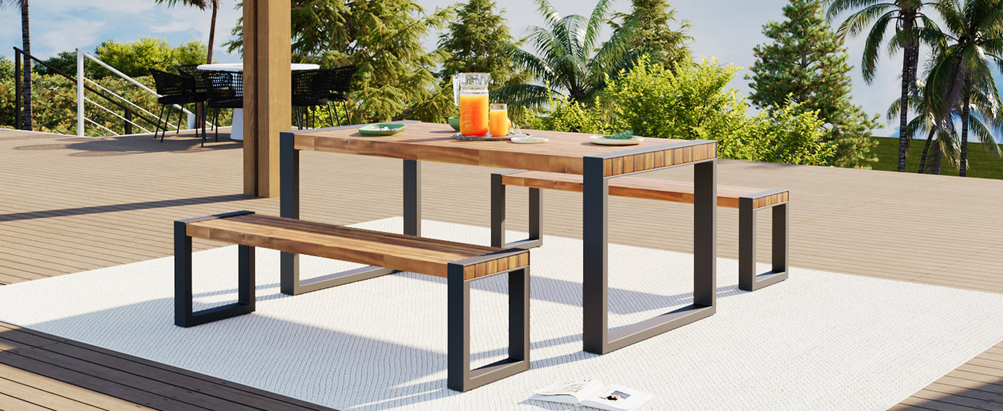 Oakridge Contemporary Outdoor Dining Set