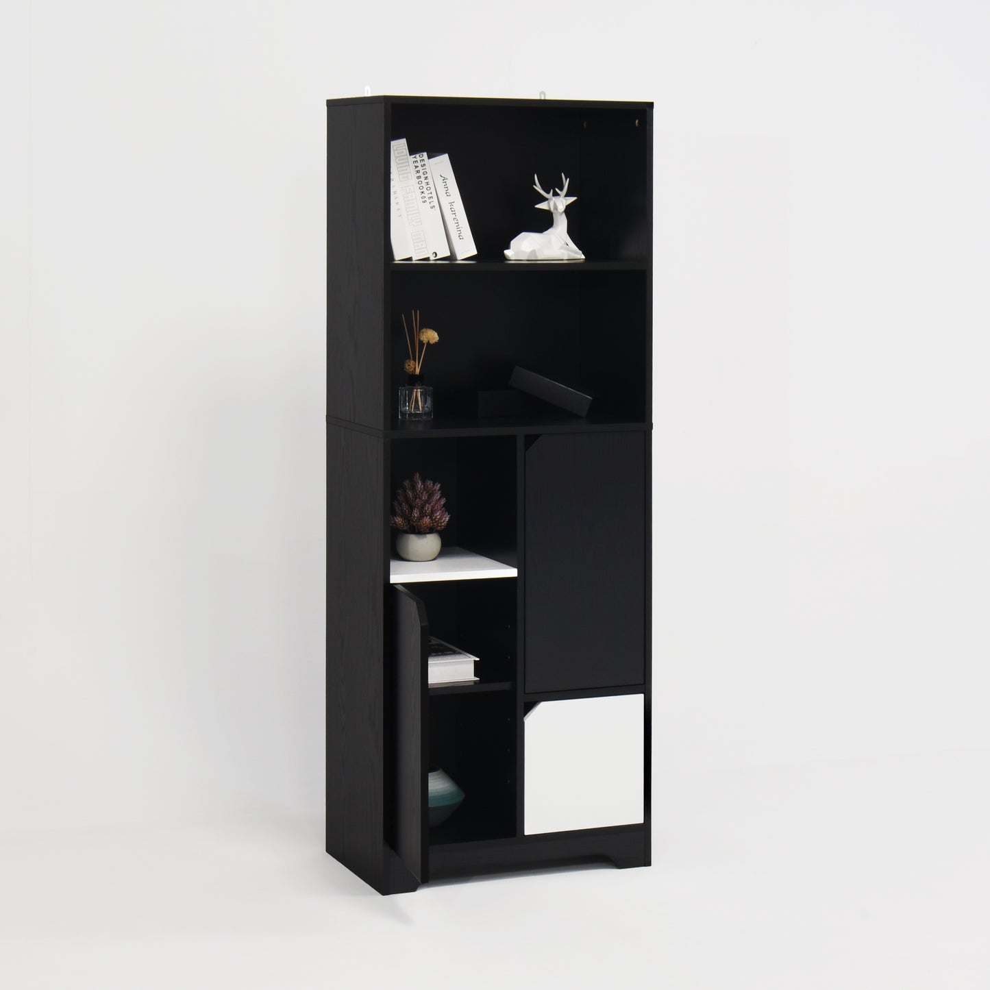 Eda Modern Open Bedroom Storage Cabinet