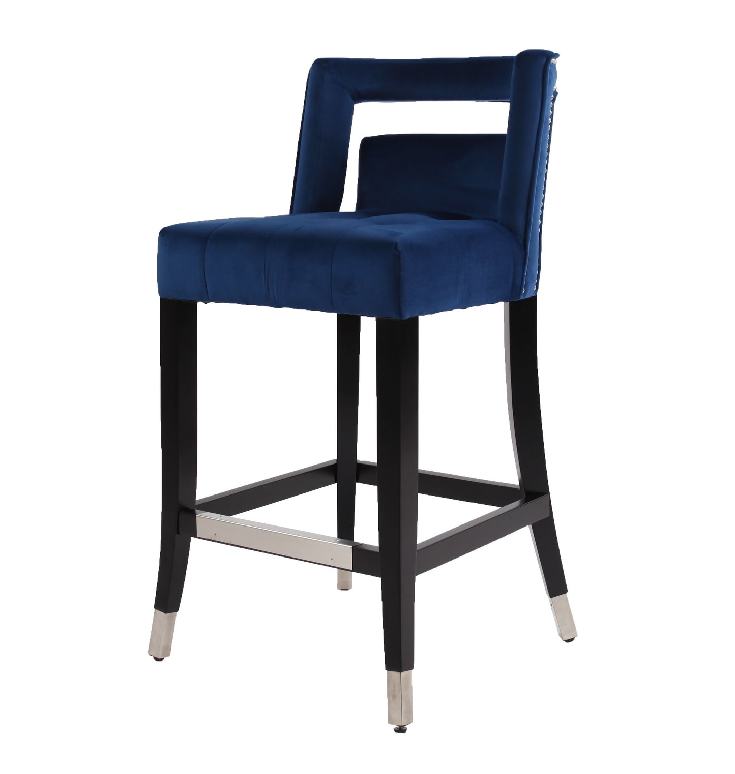 Sonoma Modern Suede Velvet Barstool Chair