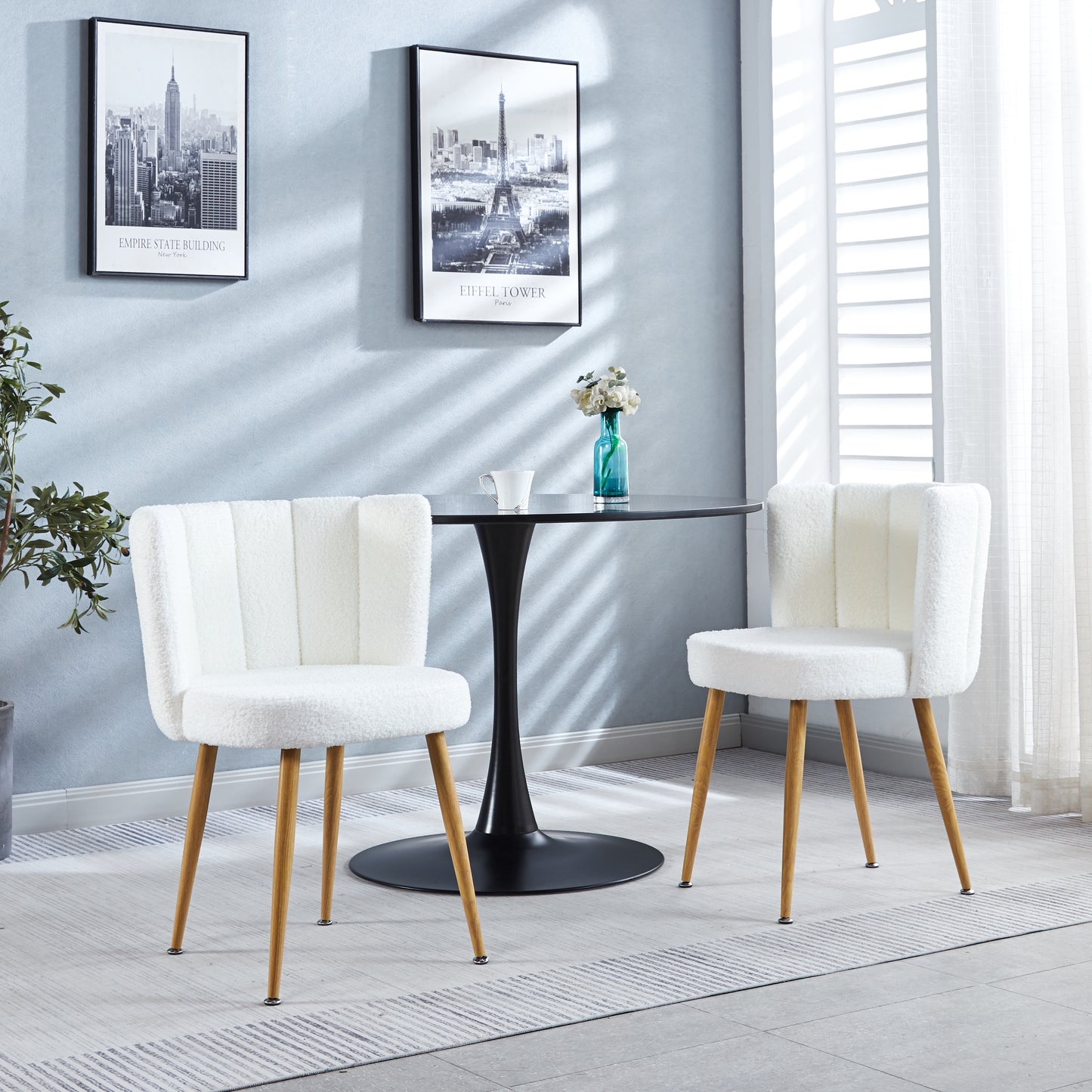 Cleo Contemporary Backrest Cushions Chair