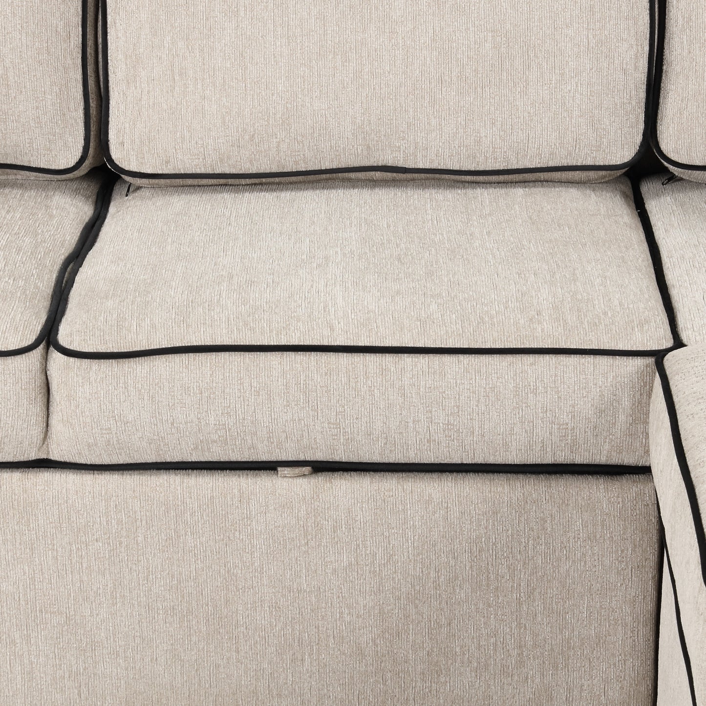 Emery Mid-Century L-Shaped Sofa Bed Sectional