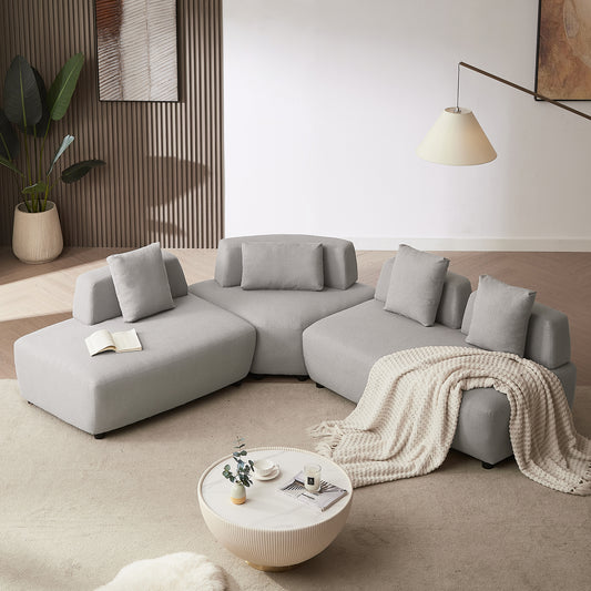 Napa Contemporary 3-piece Convertible Sectional