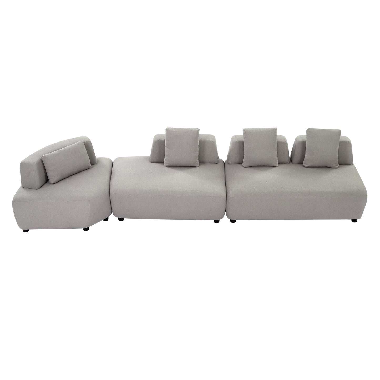 Napa Contemporary 3-piece Convertible Sectional