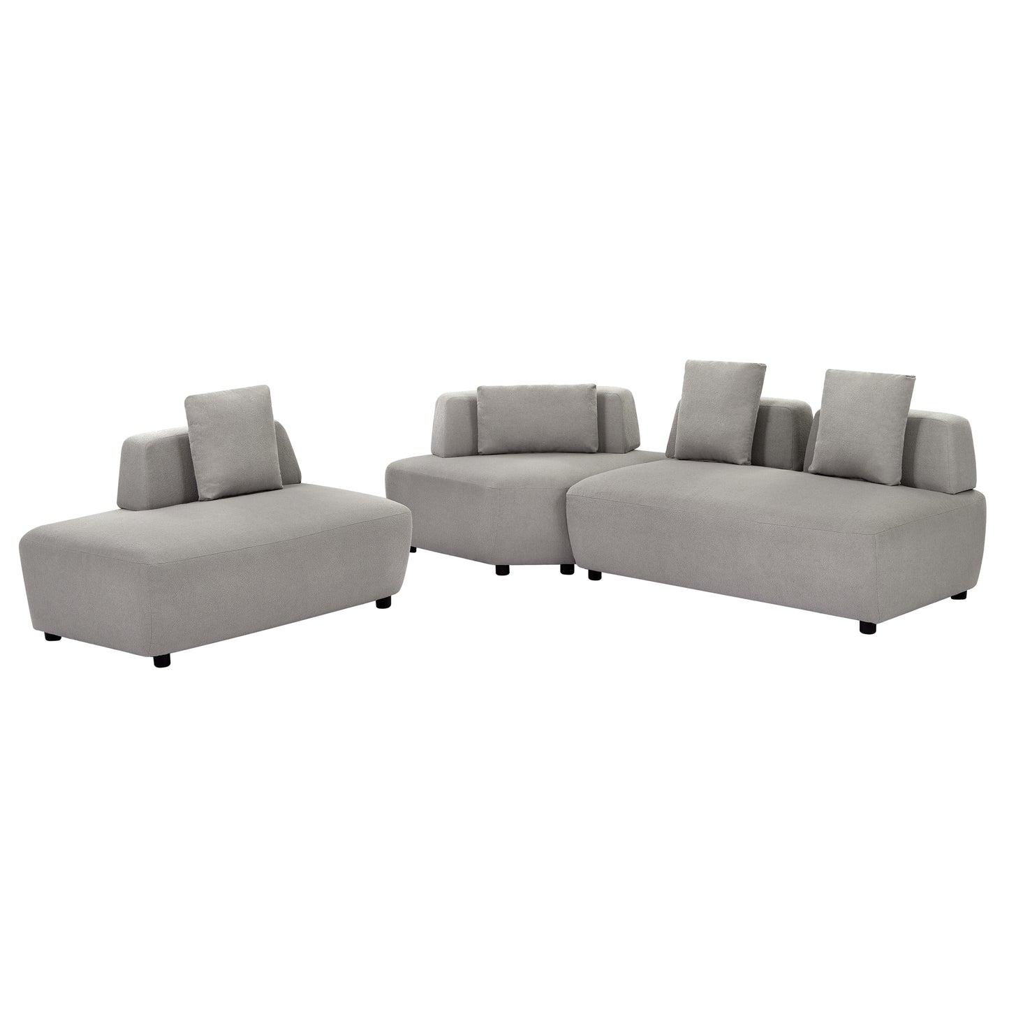Napa Contemporary 3-piece Convertible Sectional