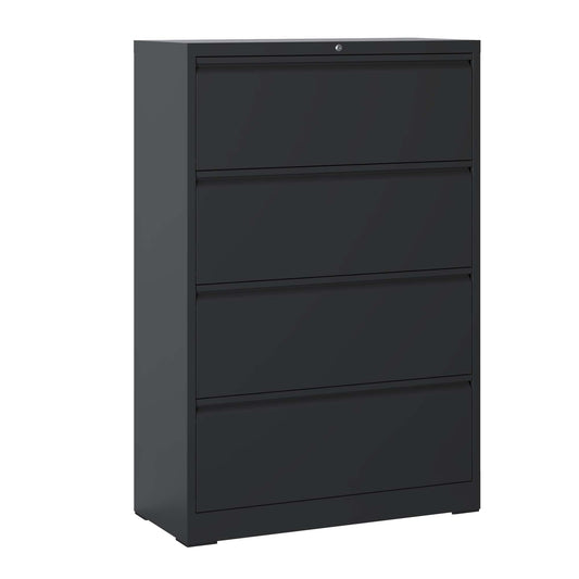 Bartholomew Modern 4-Drawer Locking Metal File Cabinet