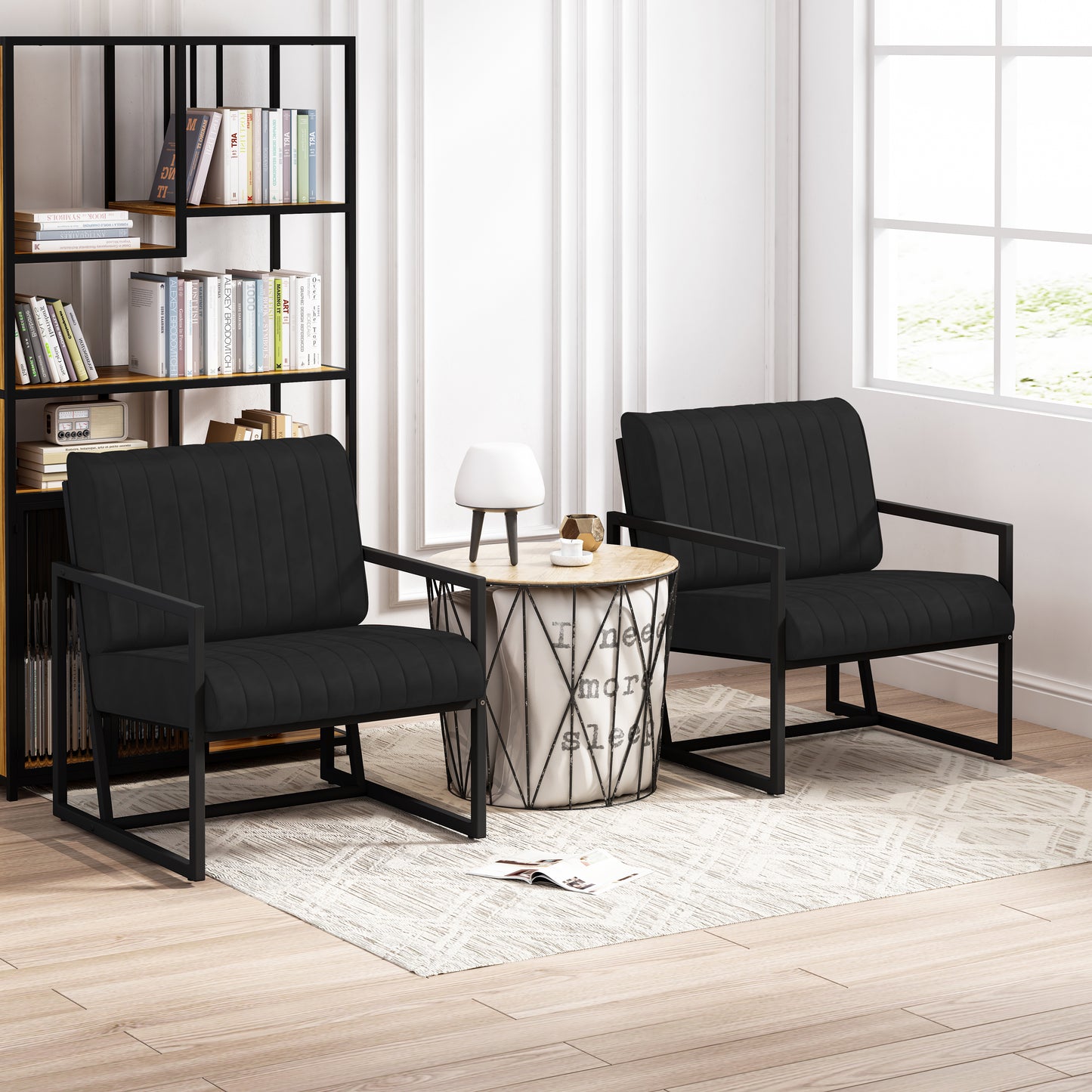 Centerville Modern Padded Backrest Armchair
