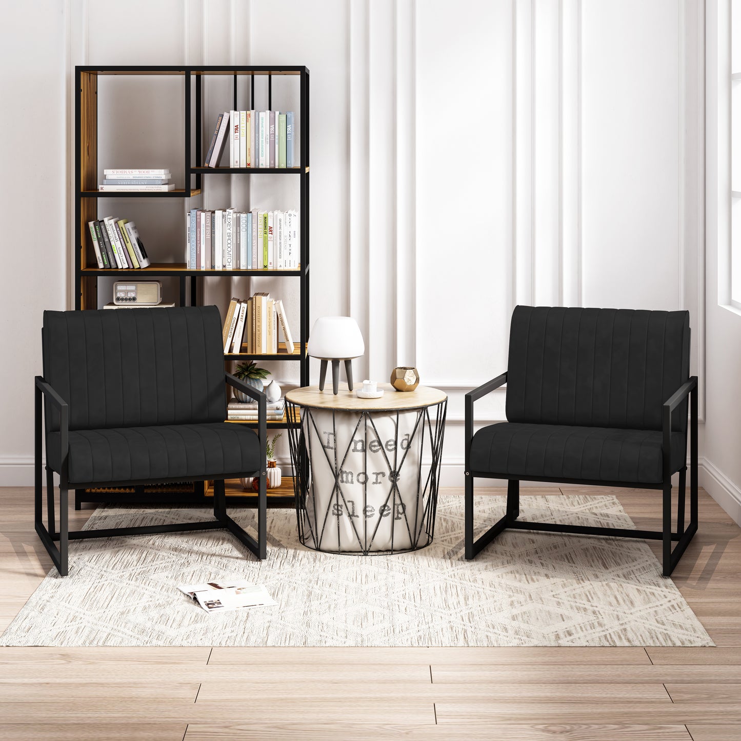 Centerville Modern Padded Backrest Armchair