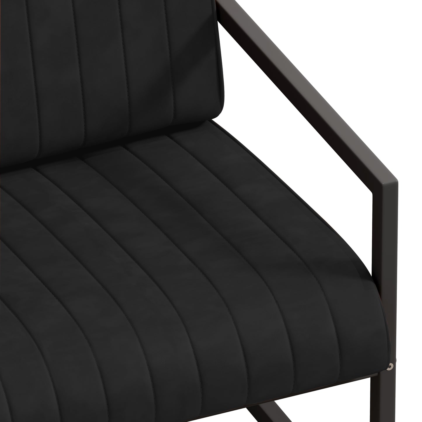 Centerville Modern Padded Backrest Armchair
