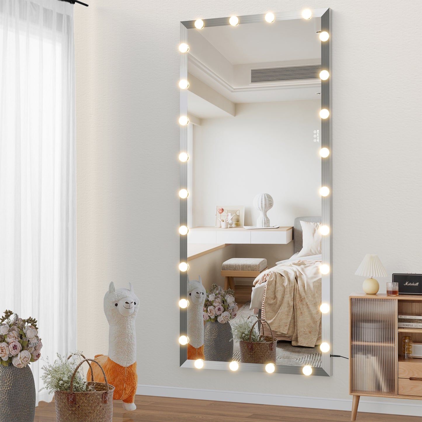 Calista Contemporary Hollywood Vanity Lighted Mirror