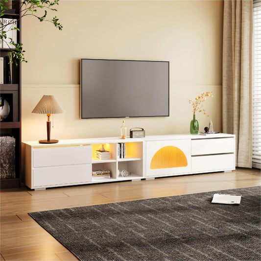 Amity Modern Velvet TV Stand