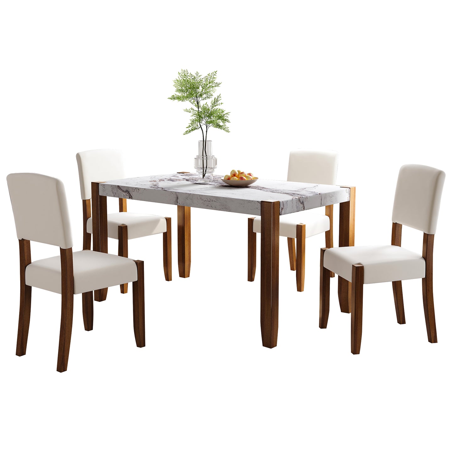 Cleo Modern Marble Dining Set