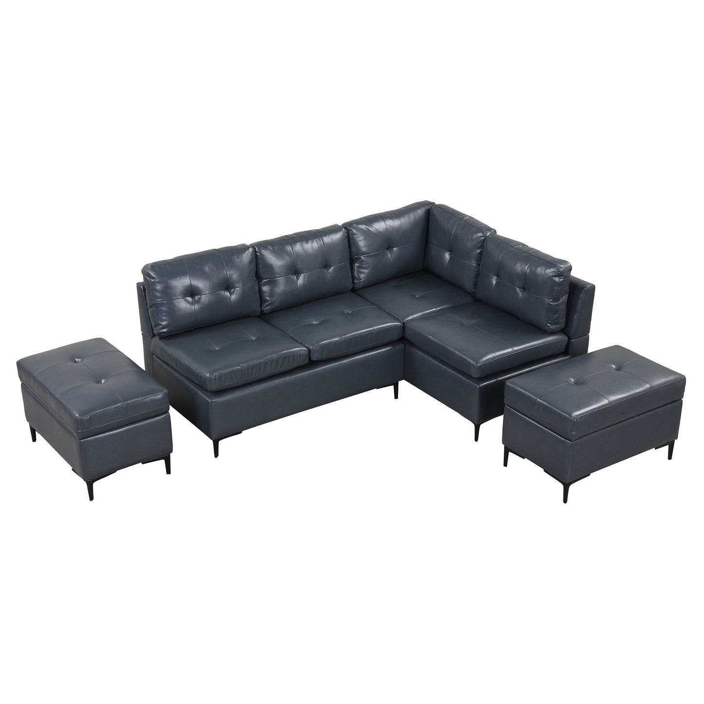 Sonoma Mid-Century L-Shaped Corner Sofa