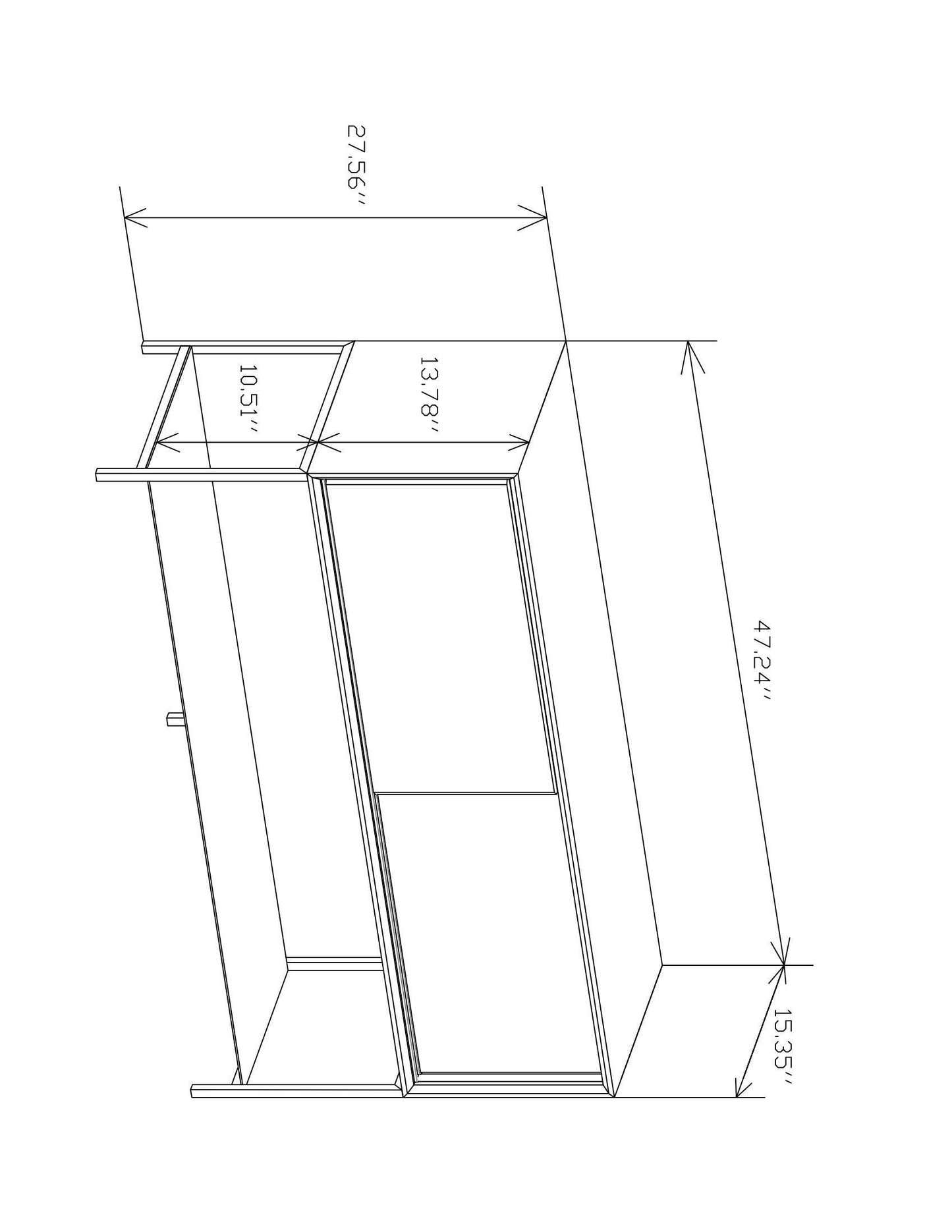 Cleo Contemporary Sliding Buffet Cabinet