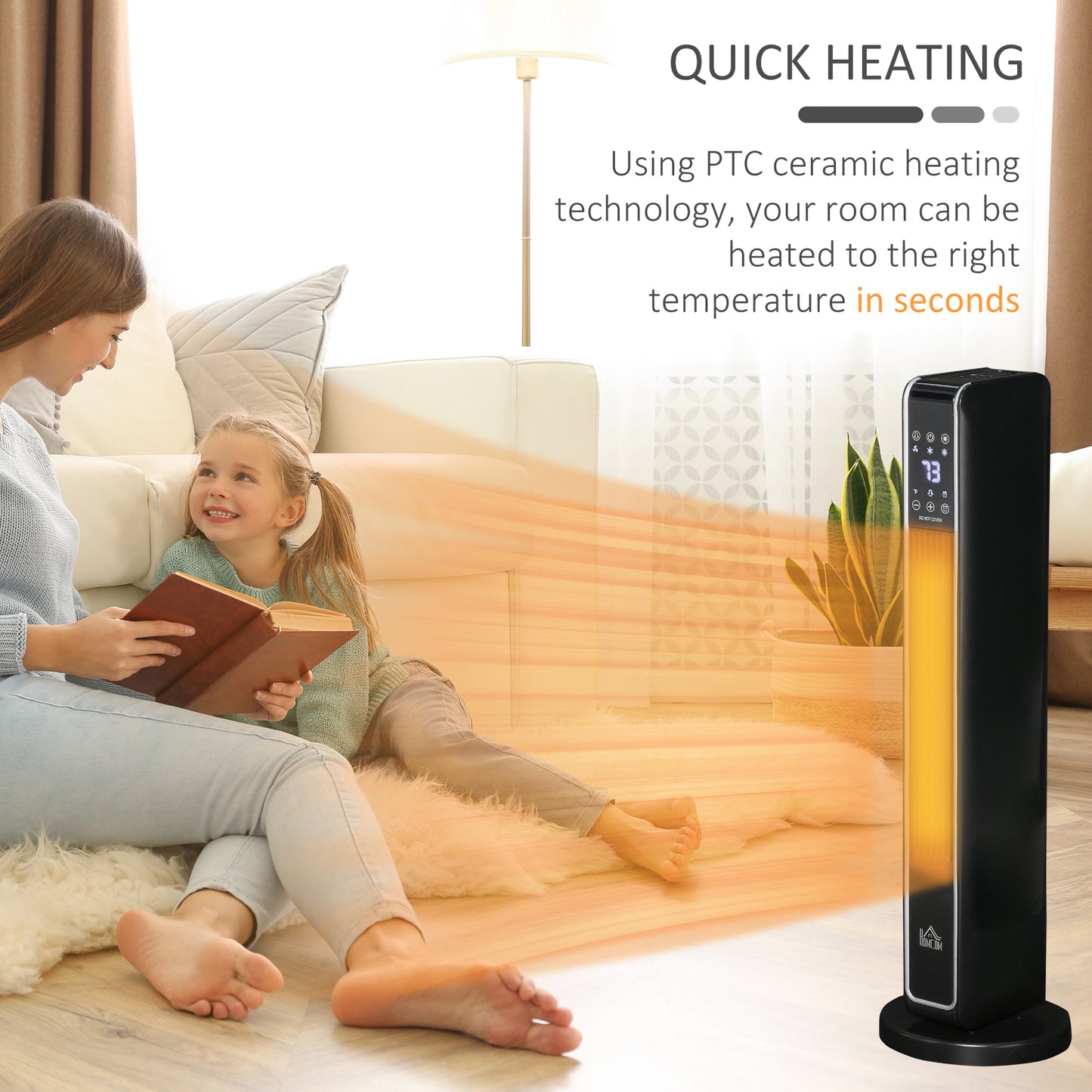 Oakridge Modern Oscillating Electric Heater