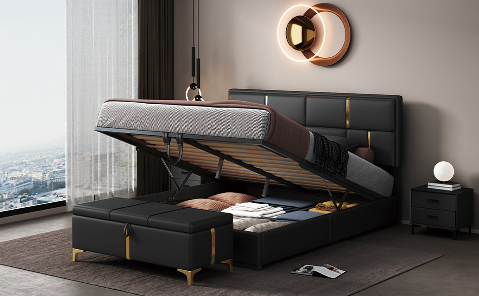 Lula Modern Hydraulic Storage Bedroom Set