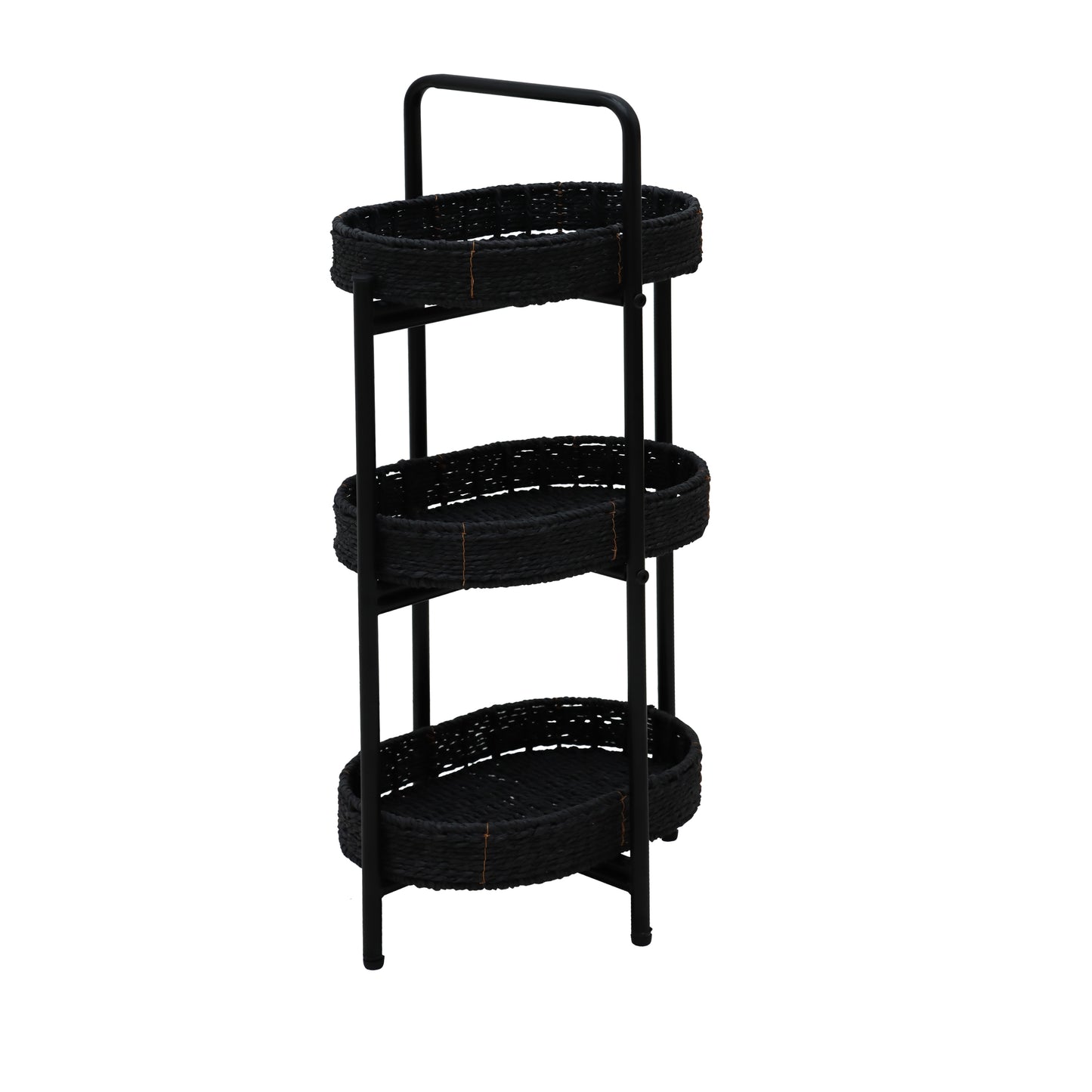 Lula Modern 3-Tier Handwoven Side Table
