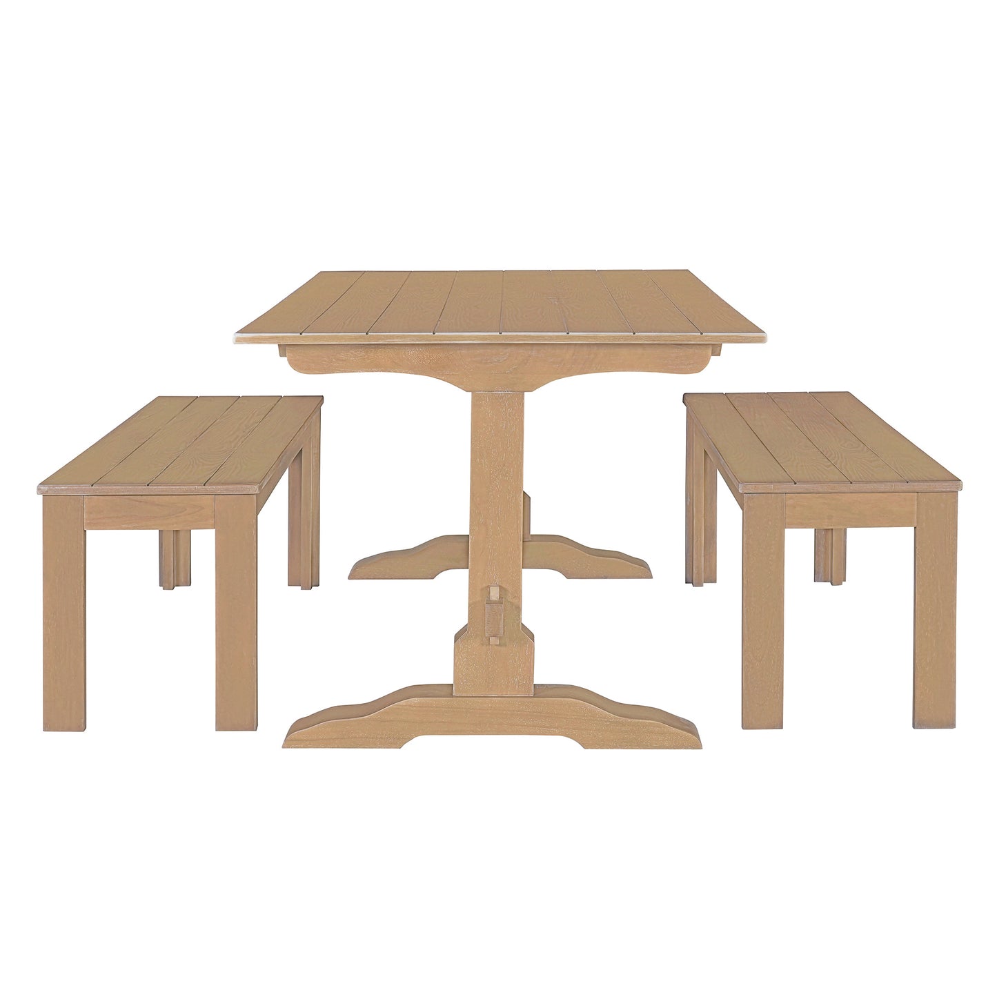 Mission Modern Trestle Dining Set
