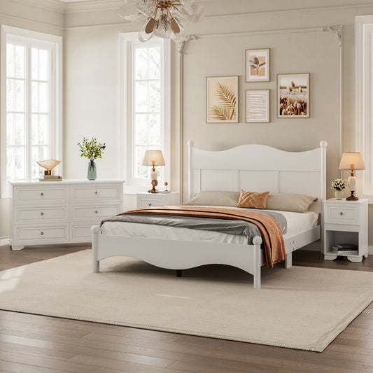 Elmcrest Mid-Century 4-Pieces Elegant Bedroom Sets
