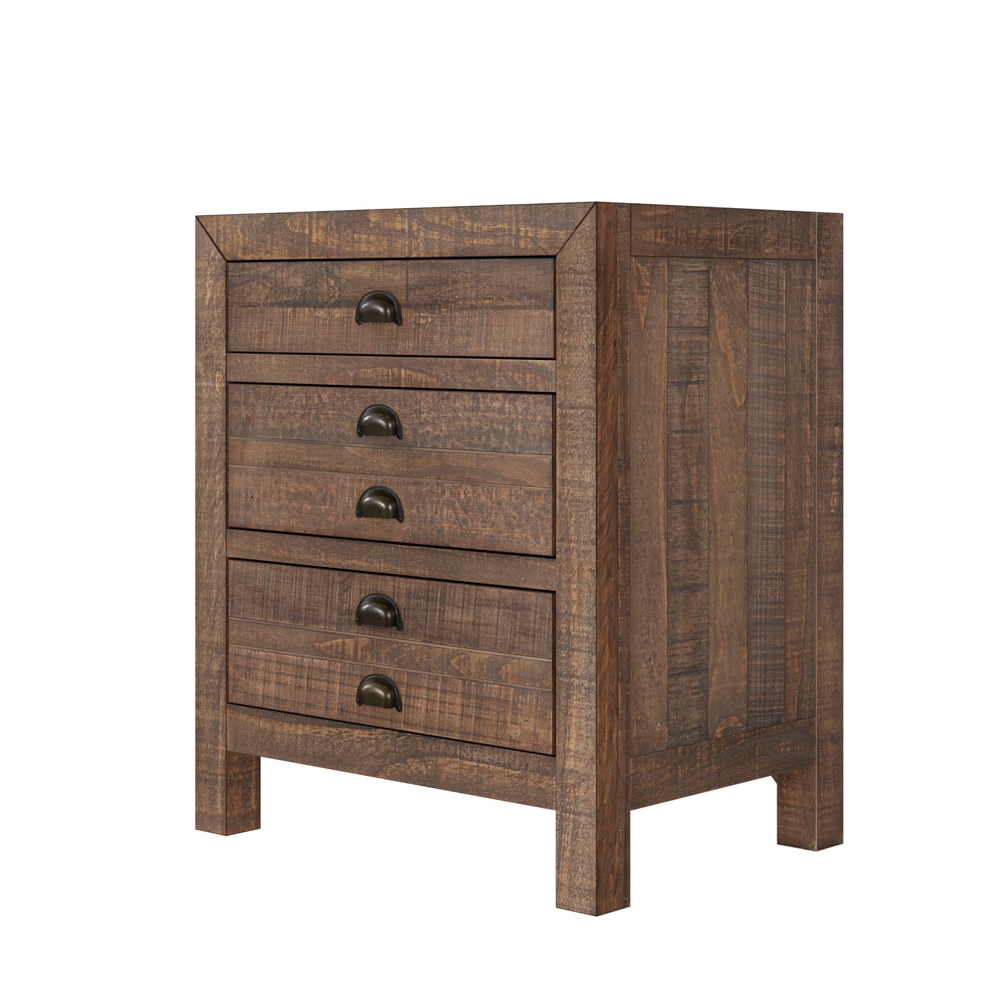 Ghivi Craftsman Rustic Nightstand