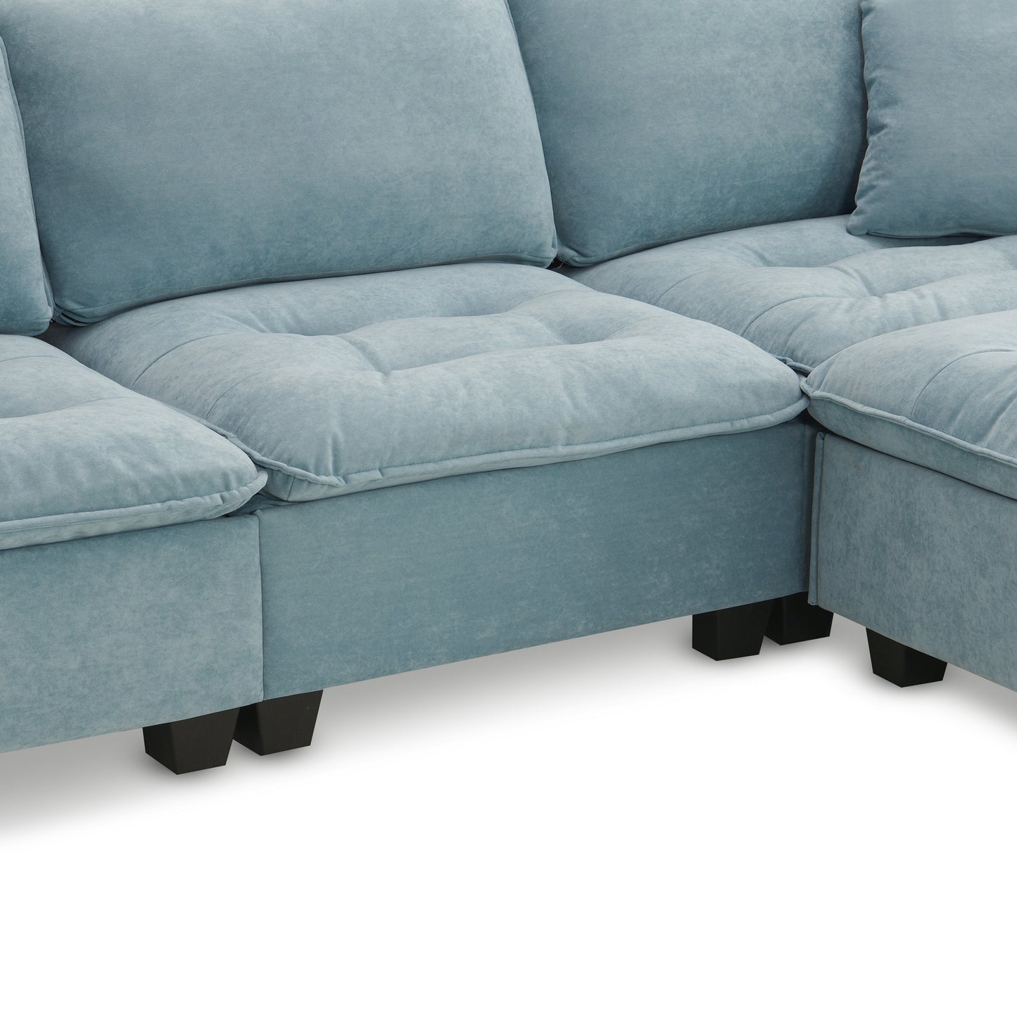 Lula Modern Velvet Convertible Sofa