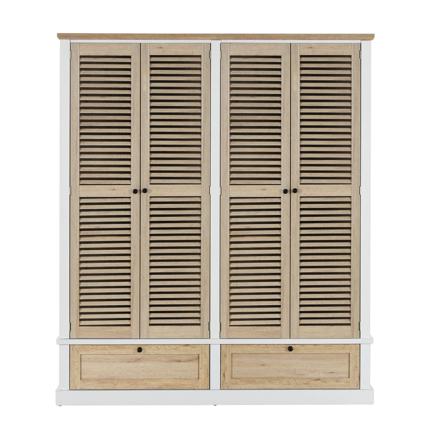 Niles Contemporary Shutter Door Wardrobe